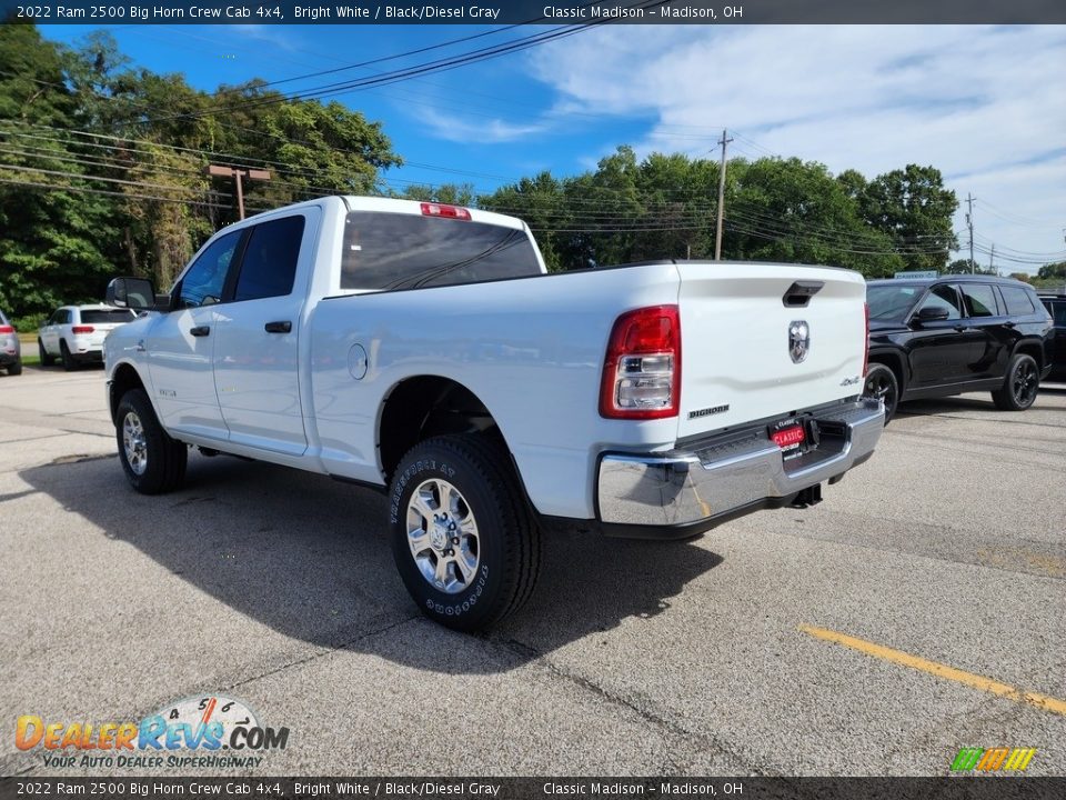 2022 Ram 2500 Big Horn Crew Cab 4x4 Bright White / Black/Diesel Gray Photo #9