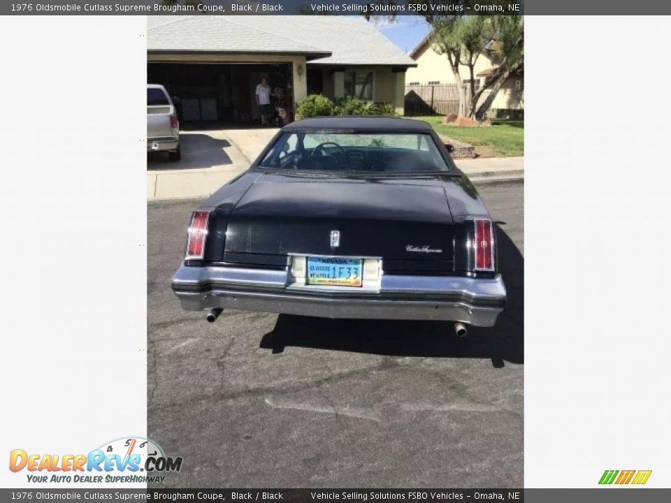 1976 Oldsmobile Cutlass Supreme Brougham Coupe Black / Black Photo #5