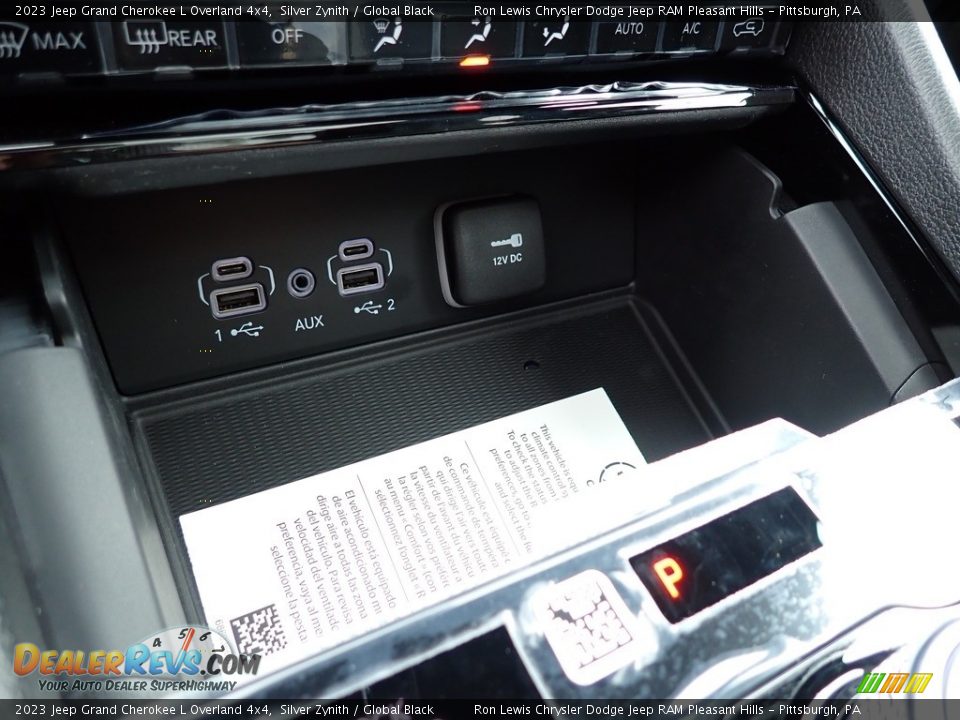 2023 Jeep Grand Cherokee L Overland 4x4 Silver Zynith / Global Black Photo #19