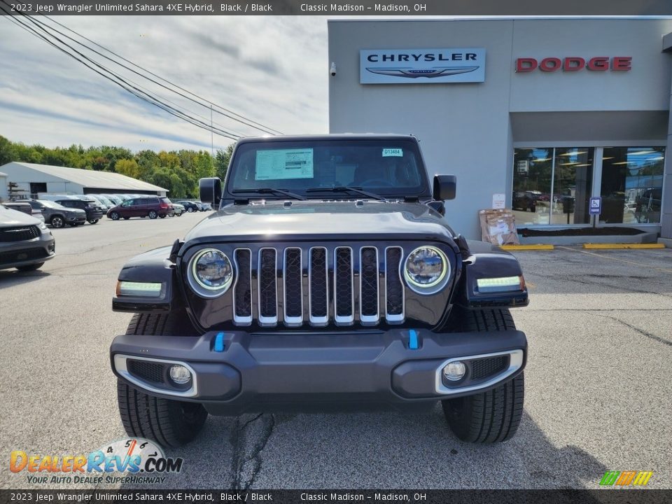 2023 Jeep Wrangler Unlimited Sahara 4XE Hybrid Black / Black Photo #7