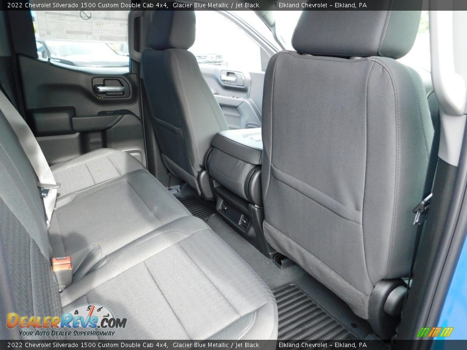 2022 Chevrolet Silverado 1500 Custom Double Cab 4x4 Glacier Blue Metallic / Jet Black Photo #20