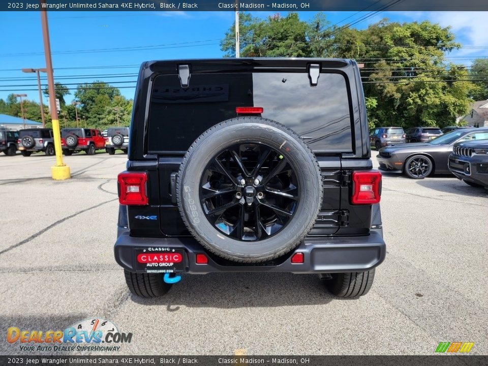 2023 Jeep Wrangler Unlimited Sahara 4XE Hybrid Black / Black Photo #10