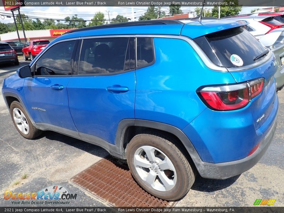 2021 Jeep Compass Latitude 4x4 Laser Blue Pearl / Black Photo #2