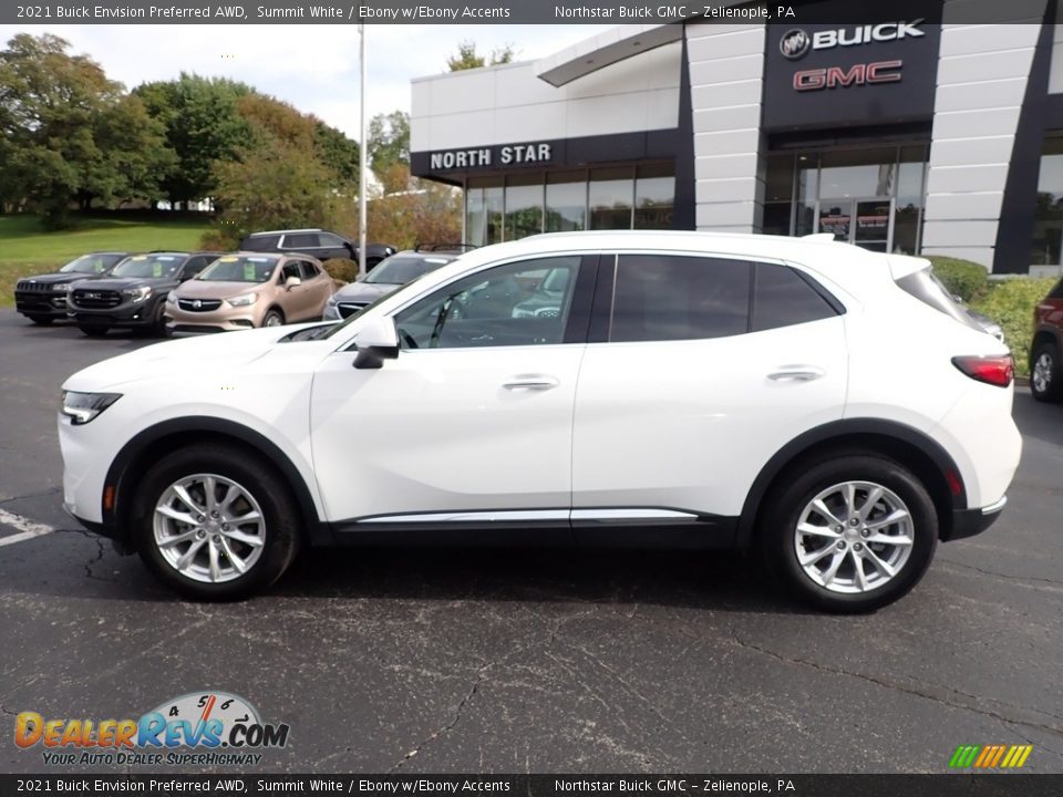 2021 Buick Envision Preferred AWD Summit White / Ebony w/Ebony Accents Photo #2