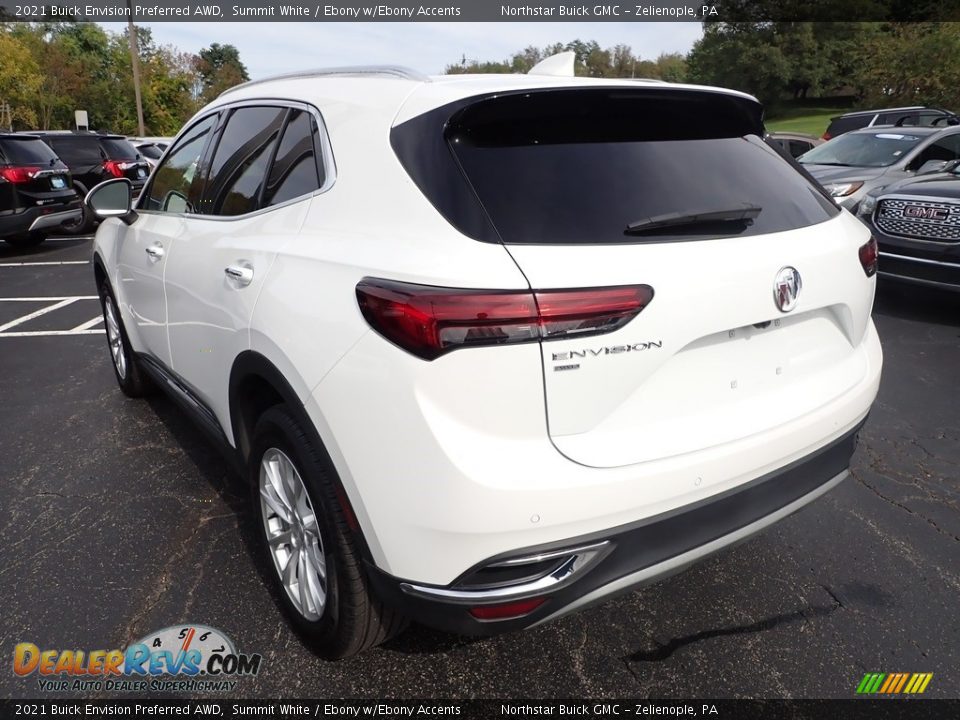 2021 Buick Envision Preferred AWD Summit White / Ebony w/Ebony Accents Photo #4