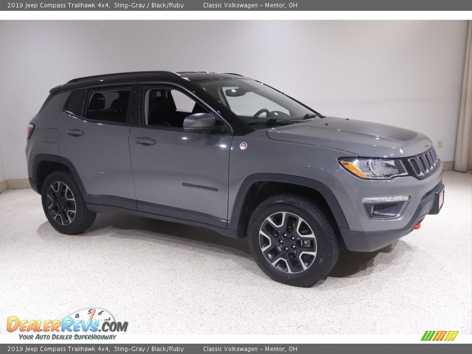 2019 Jeep Compass Trailhawk 4x4 Sting-Gray / Black/Ruby Photo #1