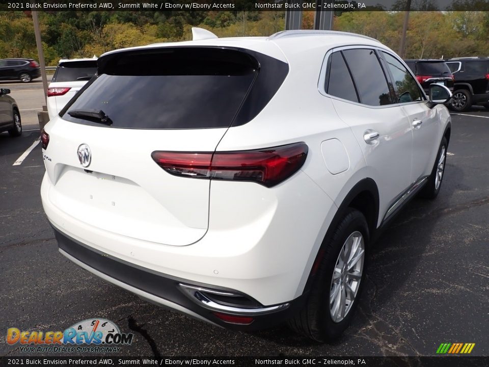 2021 Buick Envision Preferred AWD Summit White / Ebony w/Ebony Accents Photo #6