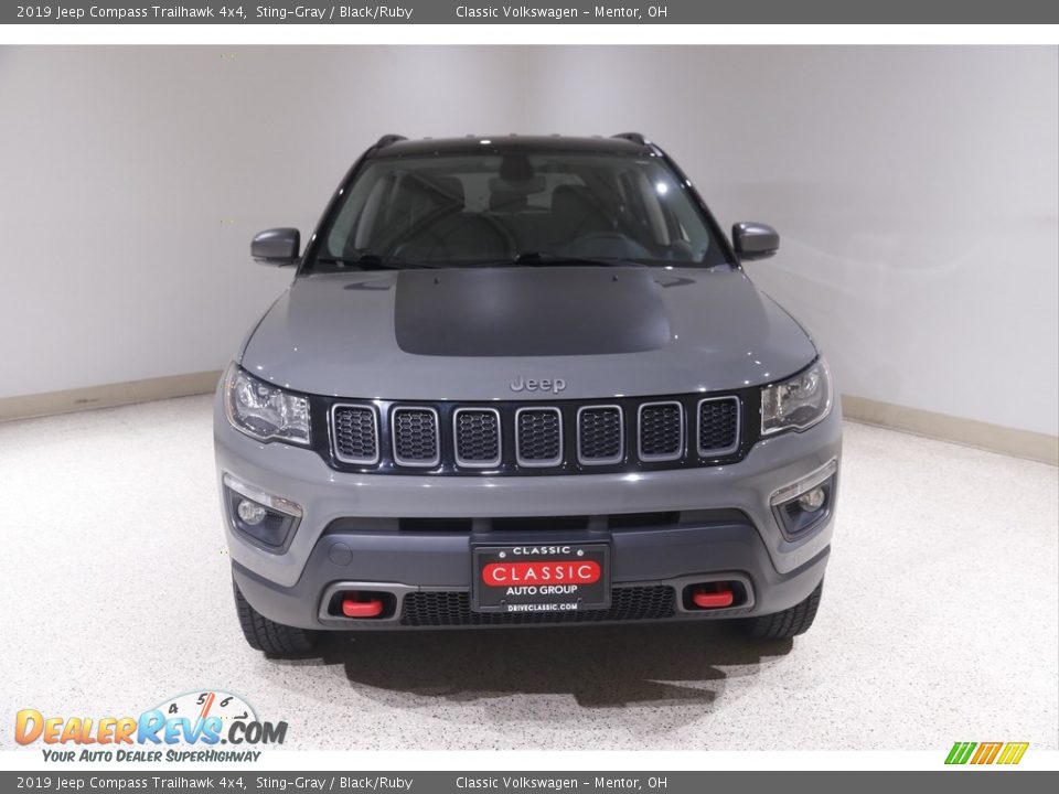 2019 Jeep Compass Trailhawk 4x4 Sting-Gray / Black/Ruby Photo #2