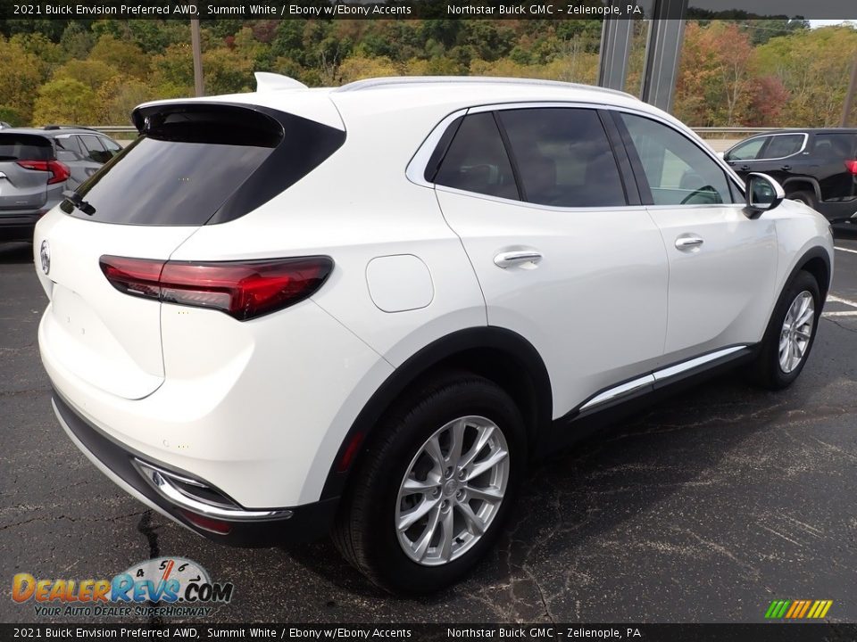 2021 Buick Envision Preferred AWD Summit White / Ebony w/Ebony Accents Photo #7