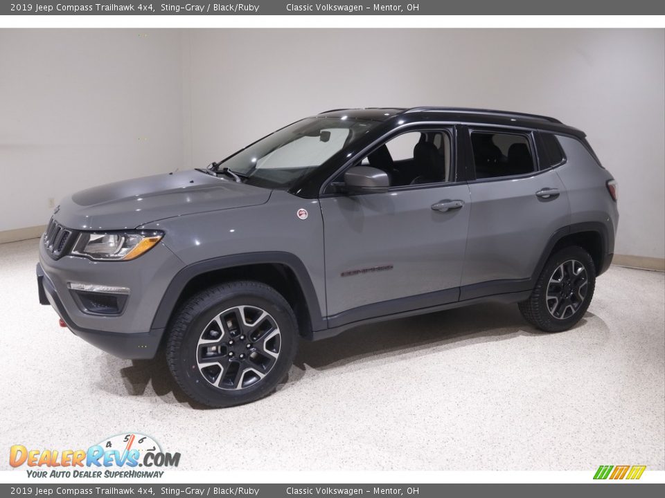 2019 Jeep Compass Trailhawk 4x4 Sting-Gray / Black/Ruby Photo #3