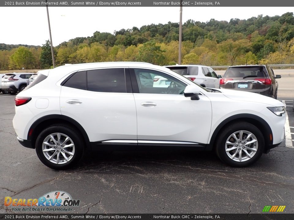 2021 Buick Envision Preferred AWD Summit White / Ebony w/Ebony Accents Photo #8