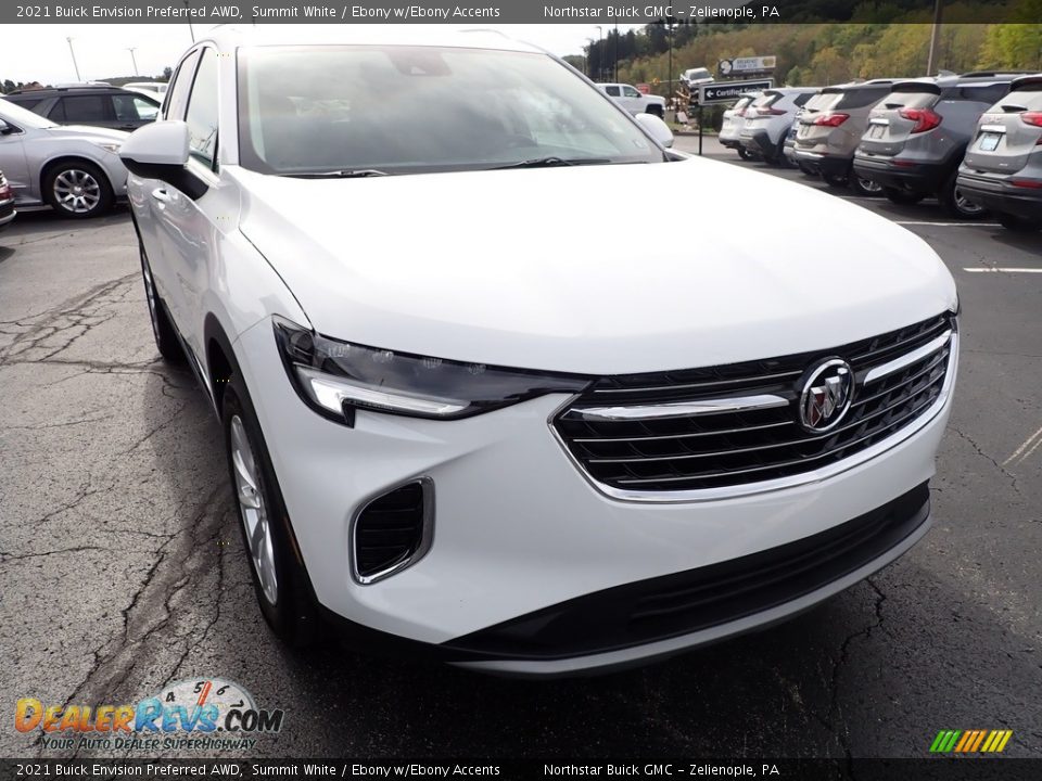 2021 Buick Envision Preferred AWD Summit White / Ebony w/Ebony Accents Photo #10