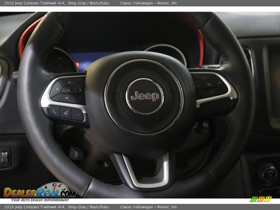 2019 Jeep Compass Trailhawk 4x4 Sting-Gray / Black/Ruby Photo #7