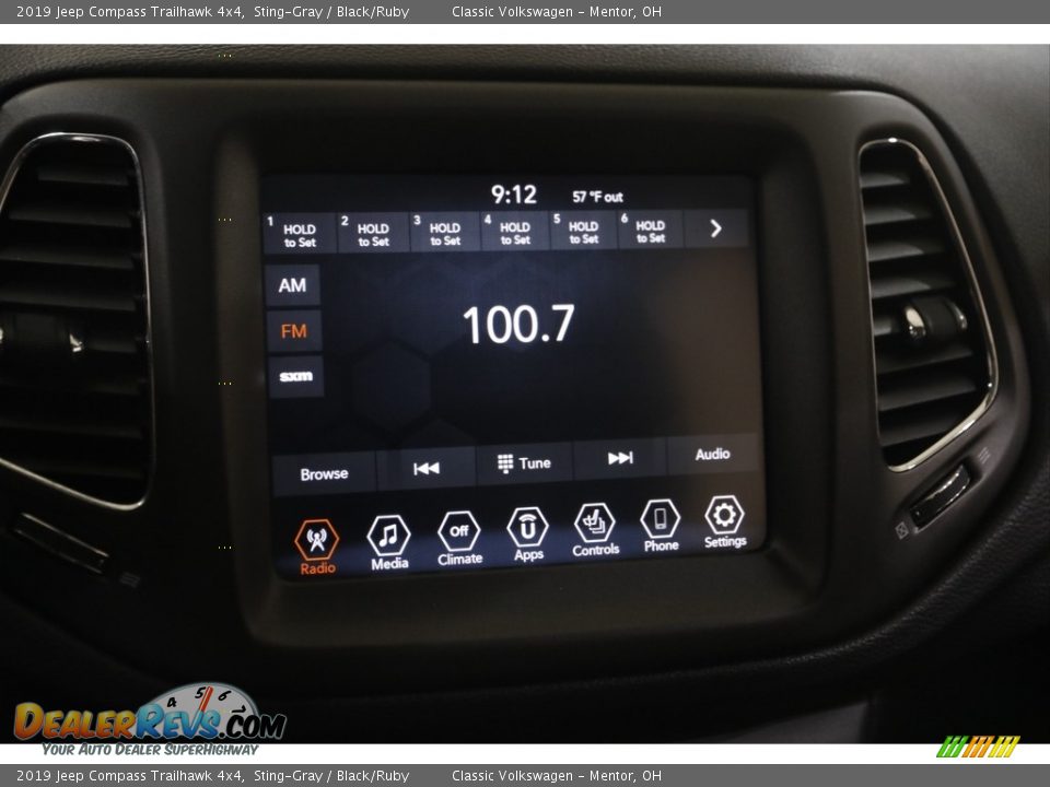 2019 Jeep Compass Trailhawk 4x4 Sting-Gray / Black/Ruby Photo #10