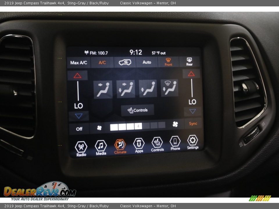 2019 Jeep Compass Trailhawk 4x4 Sting-Gray / Black/Ruby Photo #11