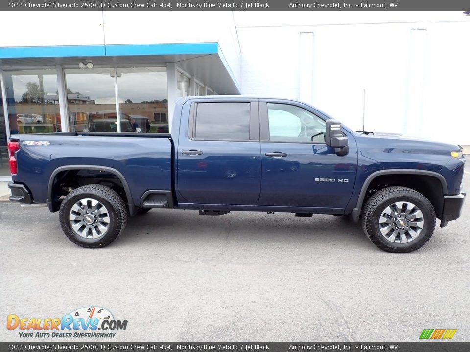 2022 Chevrolet Silverado 2500HD Custom Crew Cab 4x4 Northsky Blue Metallic / Jet Black Photo #2