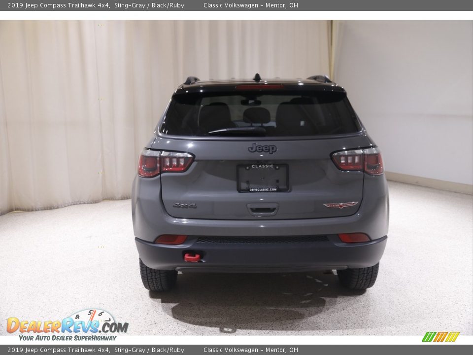 2019 Jeep Compass Trailhawk 4x4 Sting-Gray / Black/Ruby Photo #20