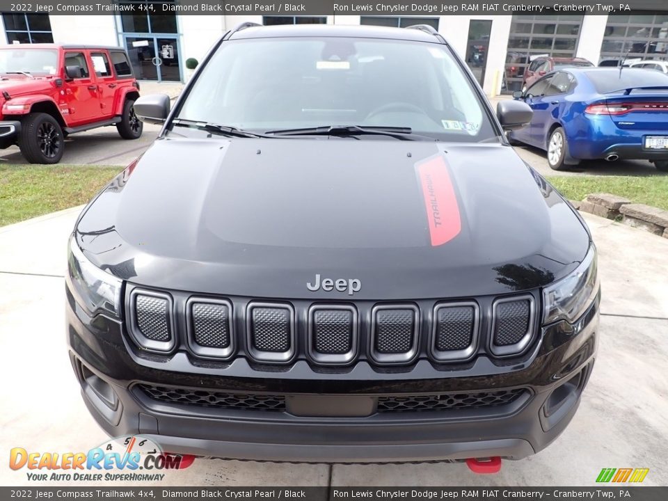 2022 Jeep Compass Trailhawk 4x4 Diamond Black Crystal Pearl / Black Photo #8