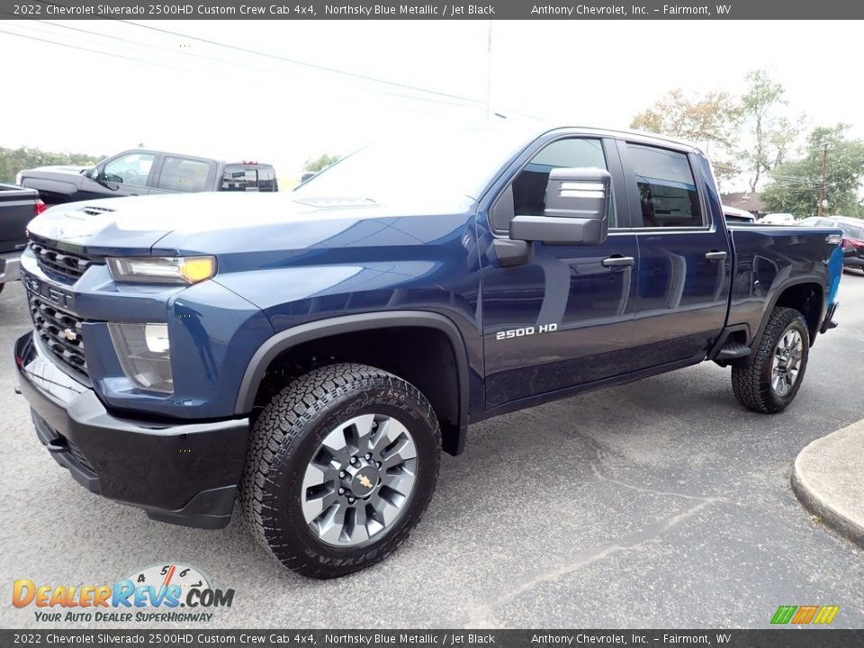 2022 Chevrolet Silverado 2500HD Custom Crew Cab 4x4 Northsky Blue Metallic / Jet Black Photo #7