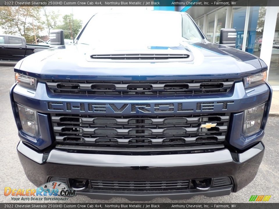 2022 Chevrolet Silverado 2500HD Custom Crew Cab 4x4 Northsky Blue Metallic / Jet Black Photo #8