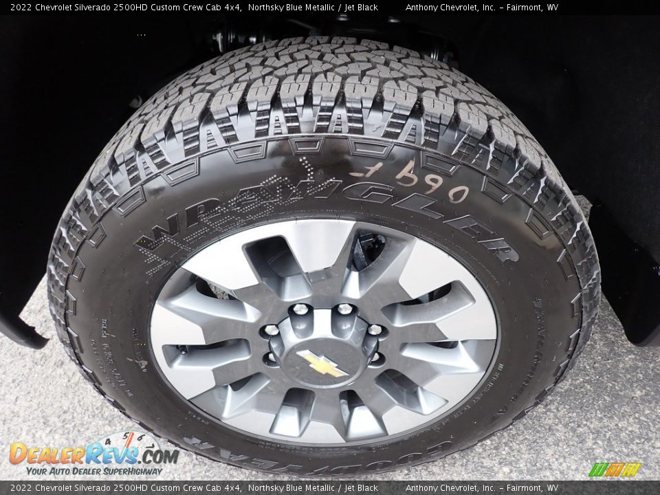 2022 Chevrolet Silverado 2500HD Custom Crew Cab 4x4 Northsky Blue Metallic / Jet Black Photo #9