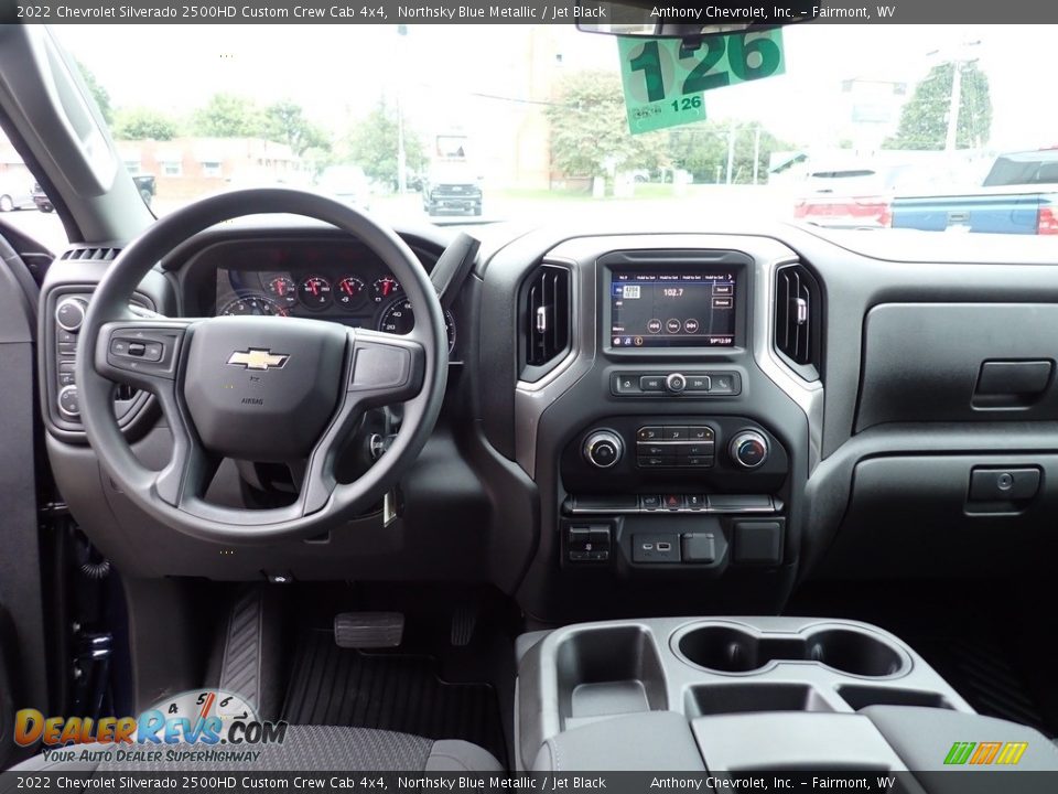 2022 Chevrolet Silverado 2500HD Custom Crew Cab 4x4 Northsky Blue Metallic / Jet Black Photo #12