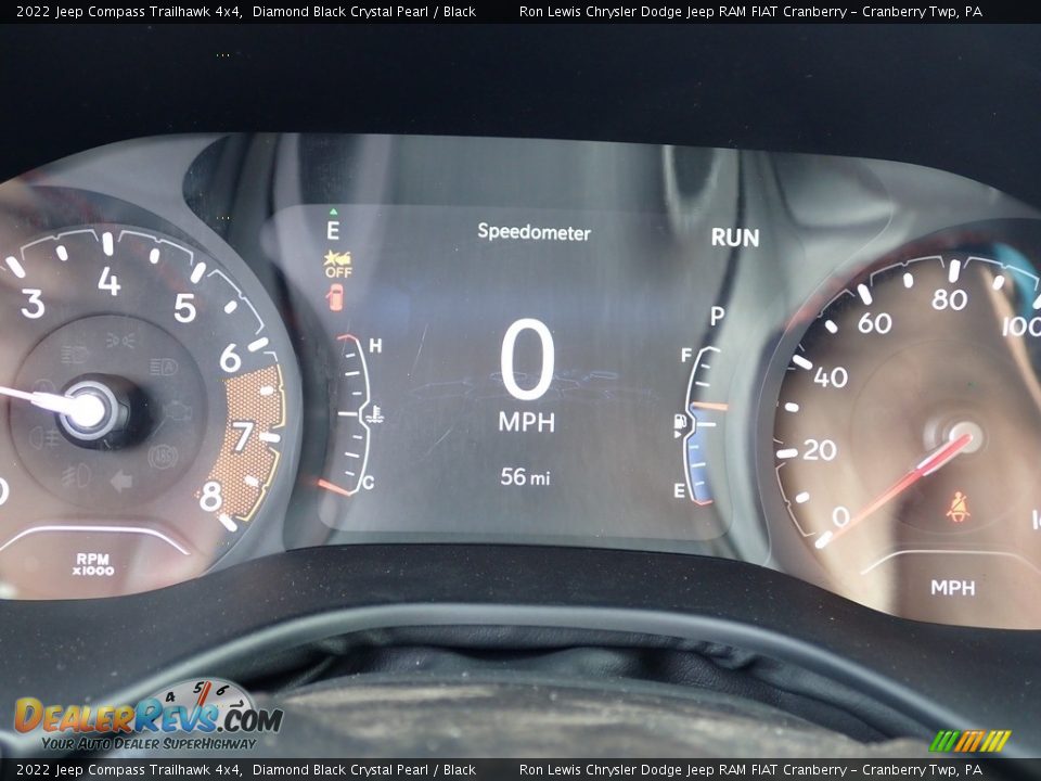 2022 Jeep Compass Trailhawk 4x4 Diamond Black Crystal Pearl / Black Photo #17