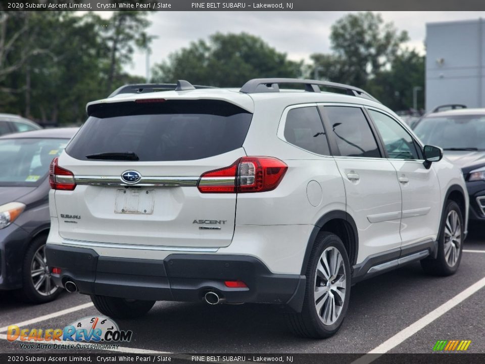 2020 Subaru Ascent Limited Crystal White Pearl / Slate Photo #6