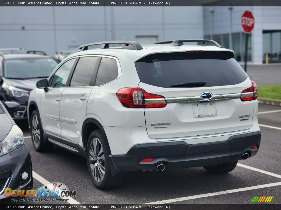 2020 Subaru Ascent Limited Crystal White Pearl / Slate Photo #8