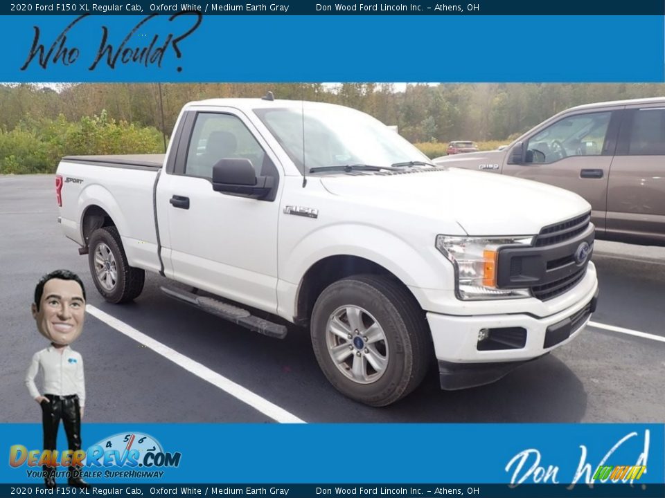 2020 Ford F150 XL Regular Cab Oxford White / Medium Earth Gray Photo #1