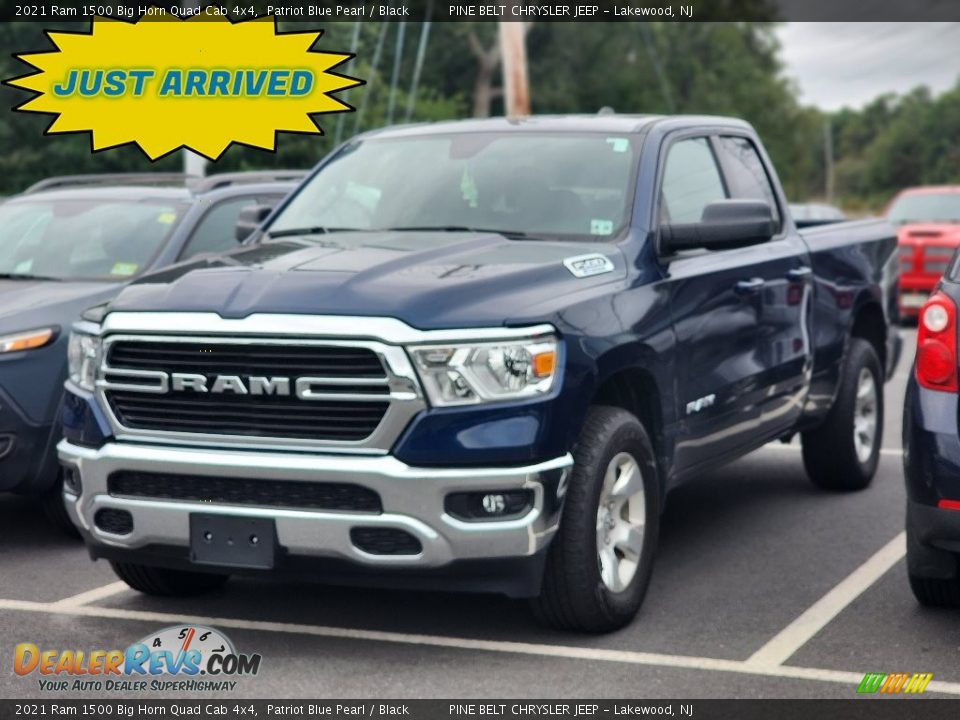 2021 Ram 1500 Big Horn Quad Cab 4x4 Patriot Blue Pearl / Black Photo #1