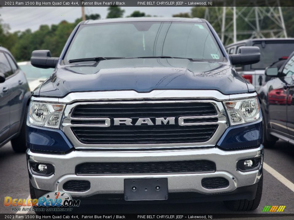 2021 Ram 1500 Big Horn Quad Cab 4x4 Patriot Blue Pearl / Black Photo #3