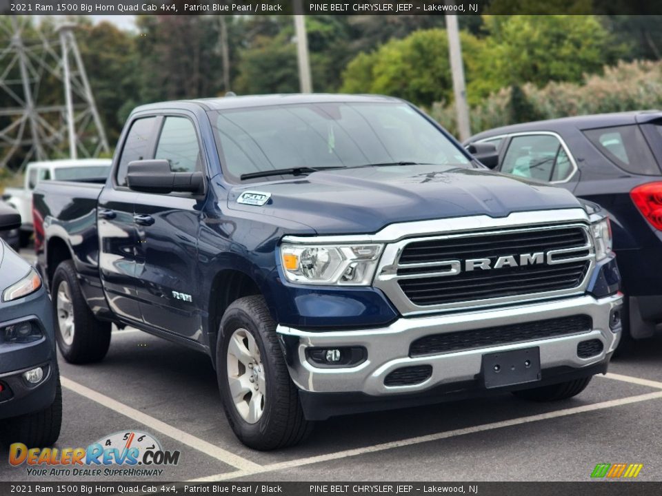 2021 Ram 1500 Big Horn Quad Cab 4x4 Patriot Blue Pearl / Black Photo #4