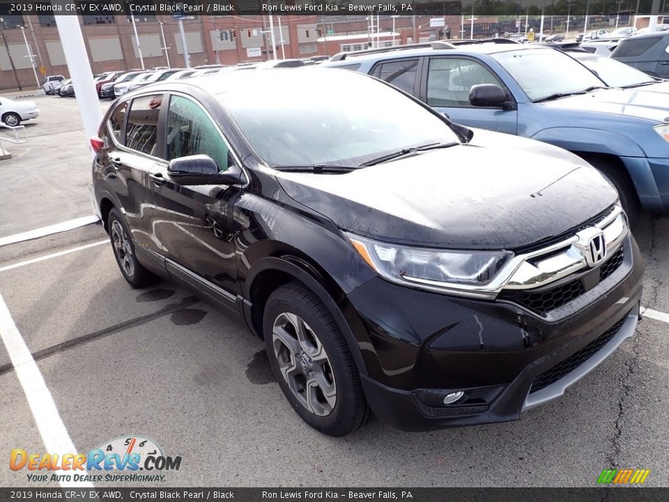 2019 Honda CR-V EX AWD Crystal Black Pearl / Black Photo #3