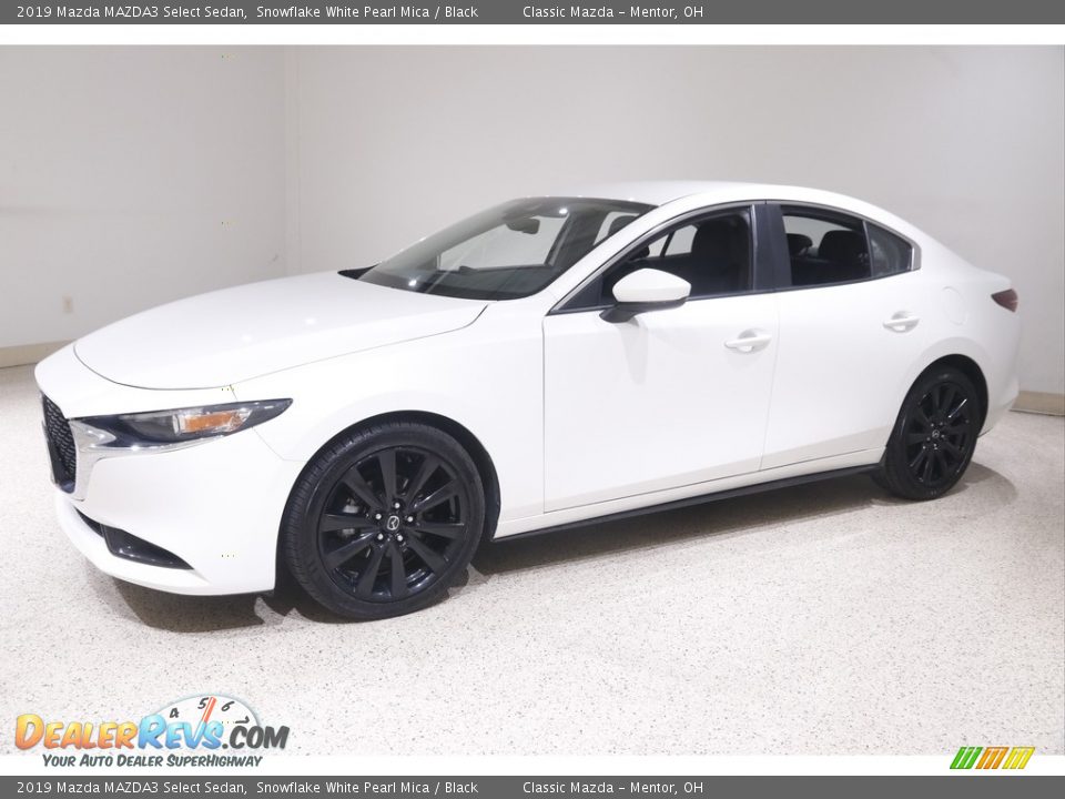 2019 Mazda MAZDA3 Select Sedan Snowflake White Pearl Mica / Black Photo #3