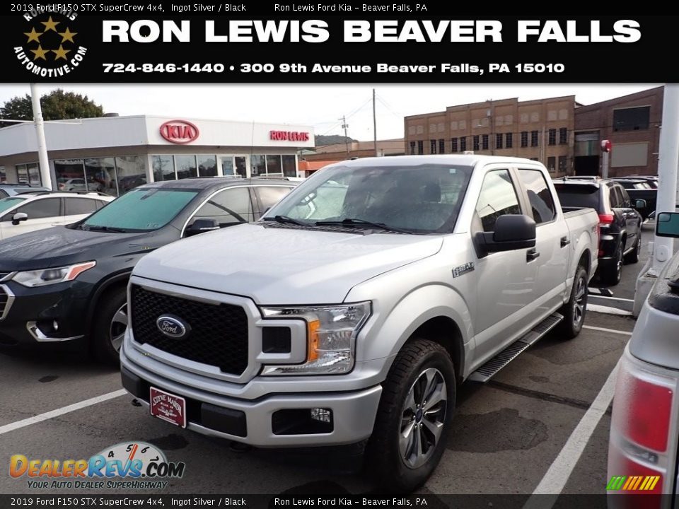 2019 Ford F150 STX SuperCrew 4x4 Ingot Silver / Black Photo #1