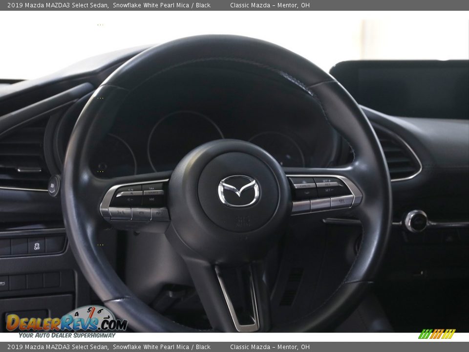 2019 Mazda MAZDA3 Select Sedan Snowflake White Pearl Mica / Black Photo #7