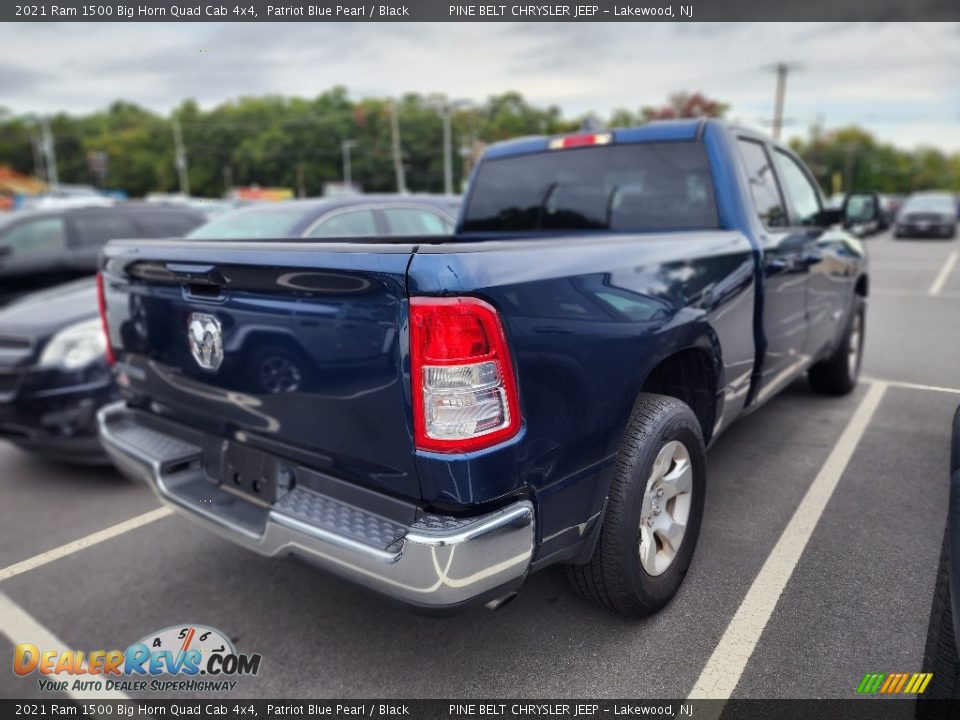 2021 Ram 1500 Big Horn Quad Cab 4x4 Patriot Blue Pearl / Black Photo #8