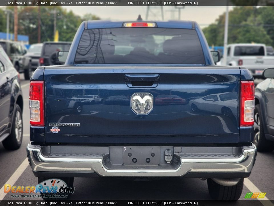 2021 Ram 1500 Big Horn Quad Cab 4x4 Patriot Blue Pearl / Black Photo #9