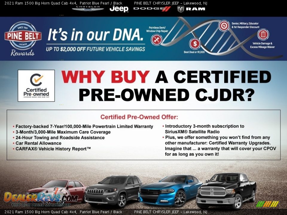 Dealer Info of 2021 Ram 1500 Big Horn Quad Cab 4x4 Photo #13