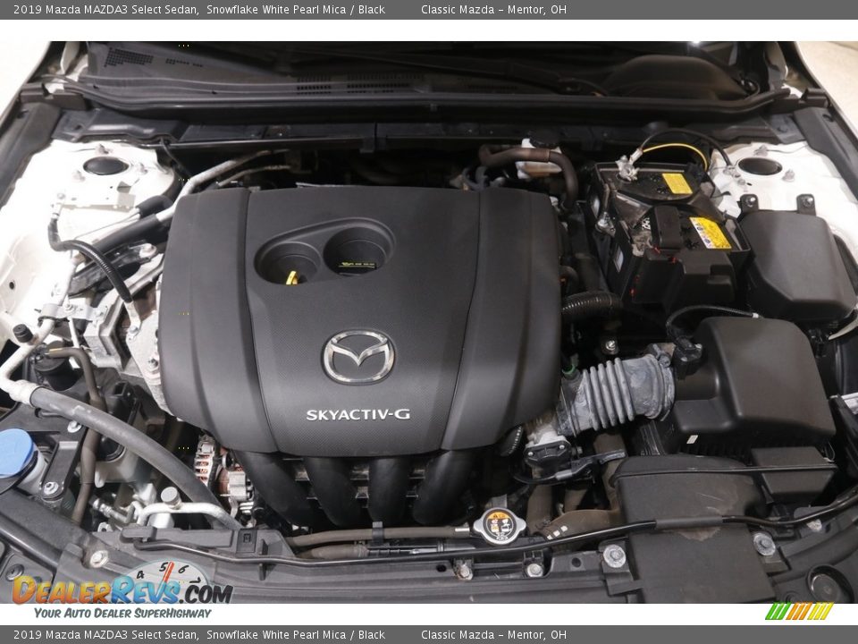 2019 Mazda MAZDA3 Select Sedan Snowflake White Pearl Mica / Black Photo #19