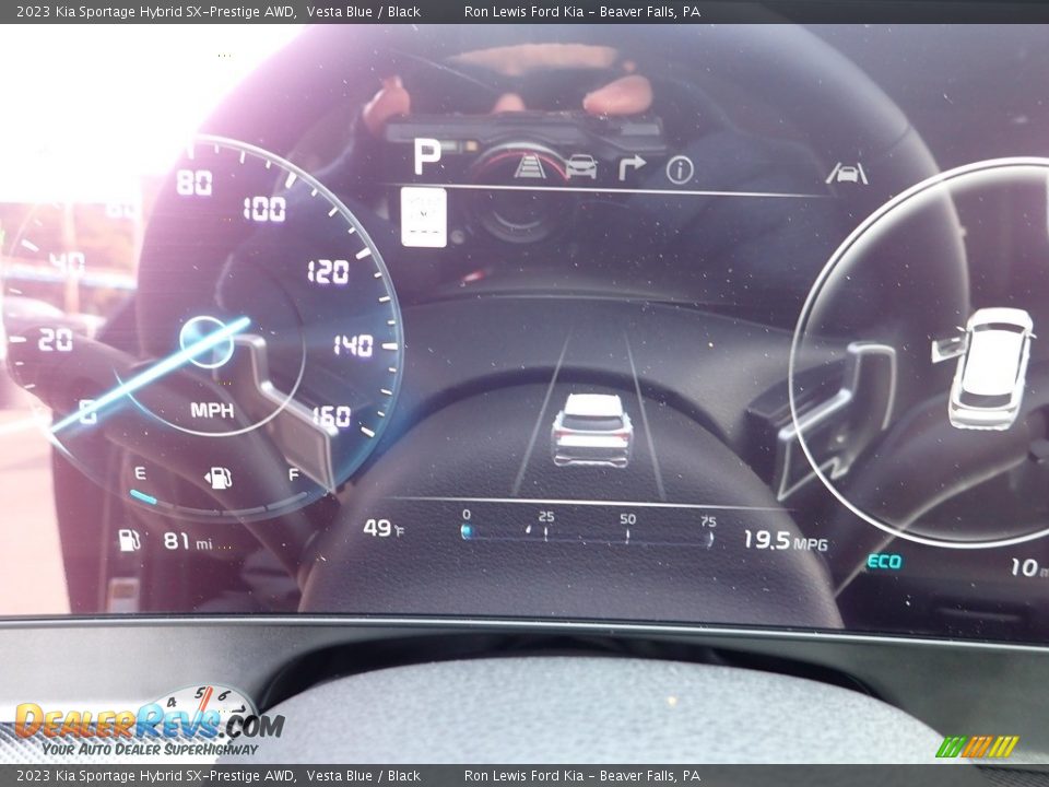 2023 Kia Sportage Hybrid SX-Prestige AWD Vesta Blue / Black Photo #18
