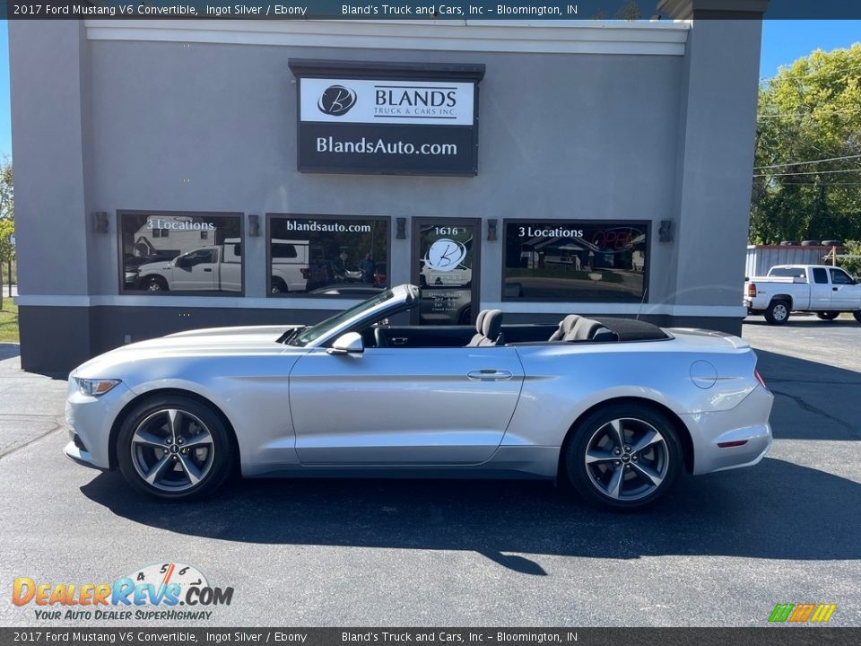 2017 Ford Mustang V6 Convertible Ingot Silver / Ebony Photo #1