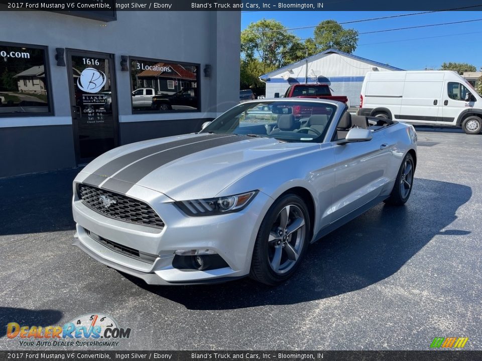 2017 Ford Mustang V6 Convertible Ingot Silver / Ebony Photo #2