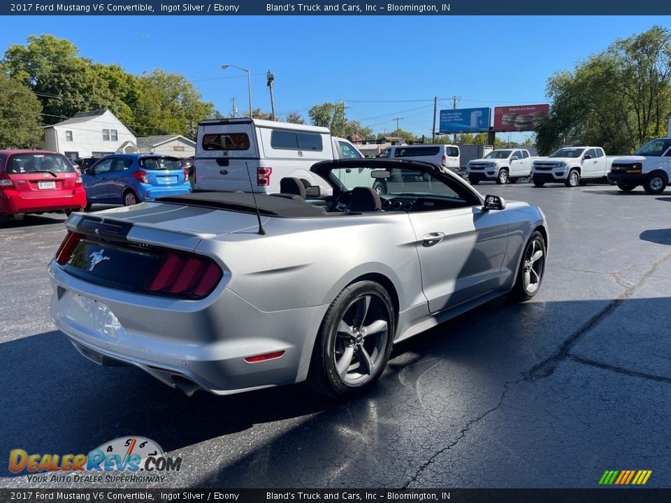 2017 Ford Mustang V6 Convertible Ingot Silver / Ebony Photo #3