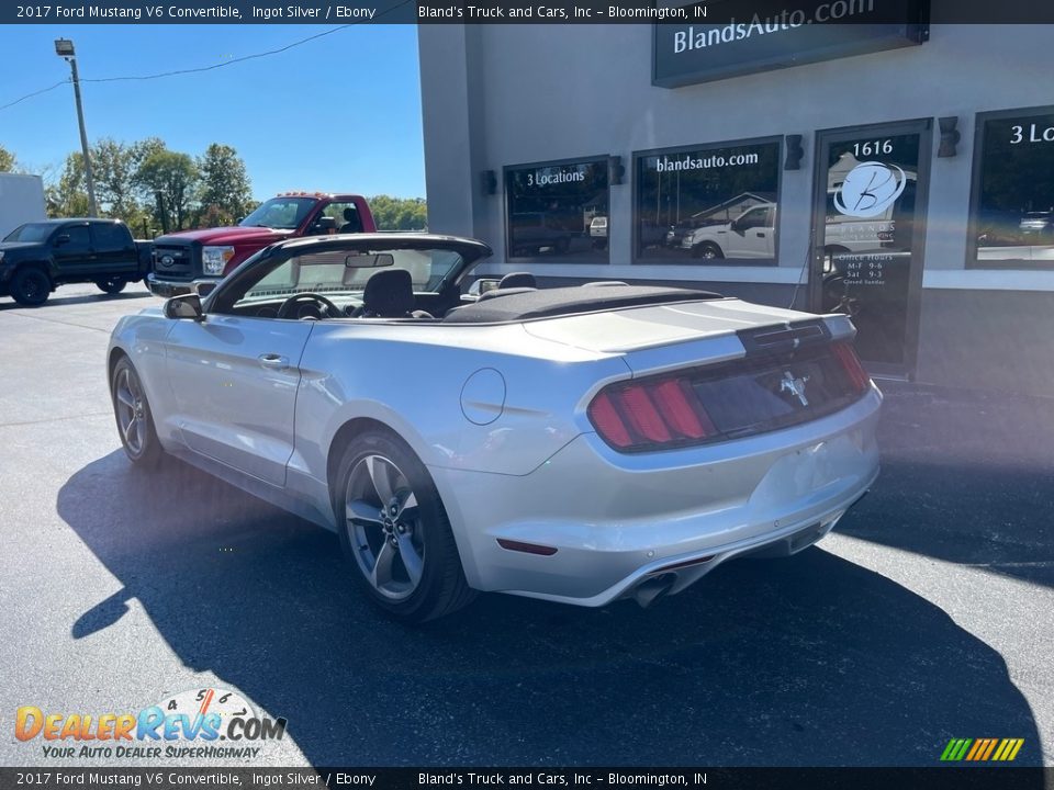 2017 Ford Mustang V6 Convertible Ingot Silver / Ebony Photo #4