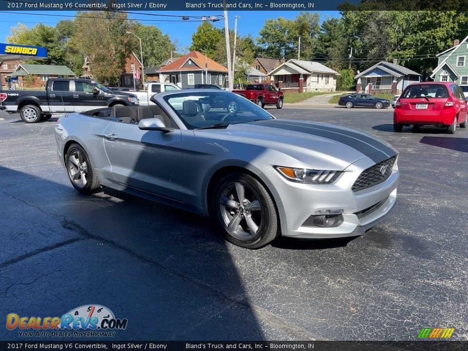 2017 Ford Mustang V6 Convertible Ingot Silver / Ebony Photo #5