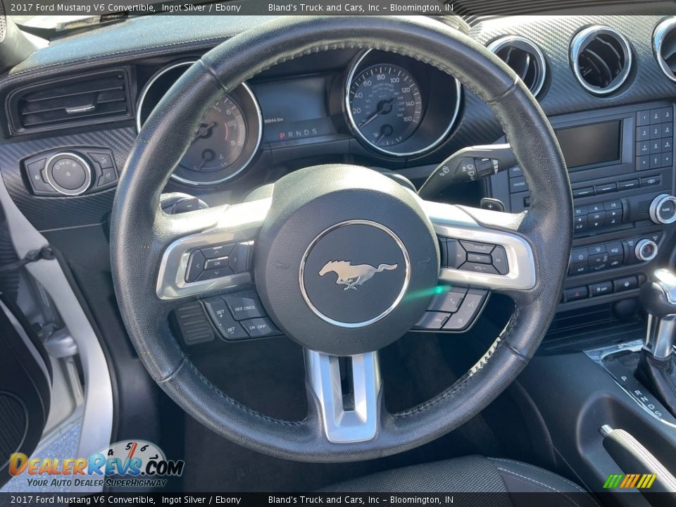 2017 Ford Mustang V6 Convertible Ingot Silver / Ebony Photo #7