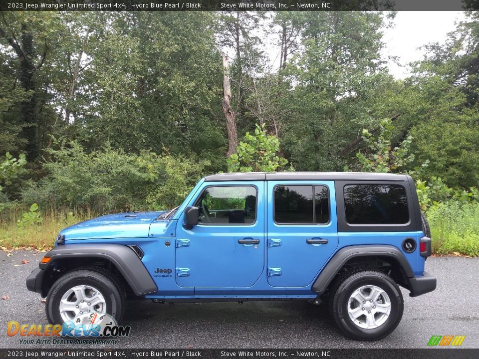 2023 Jeep Wrangler Unlimited Sport 4x4 Hydro Blue Pearl / Black Photo #1