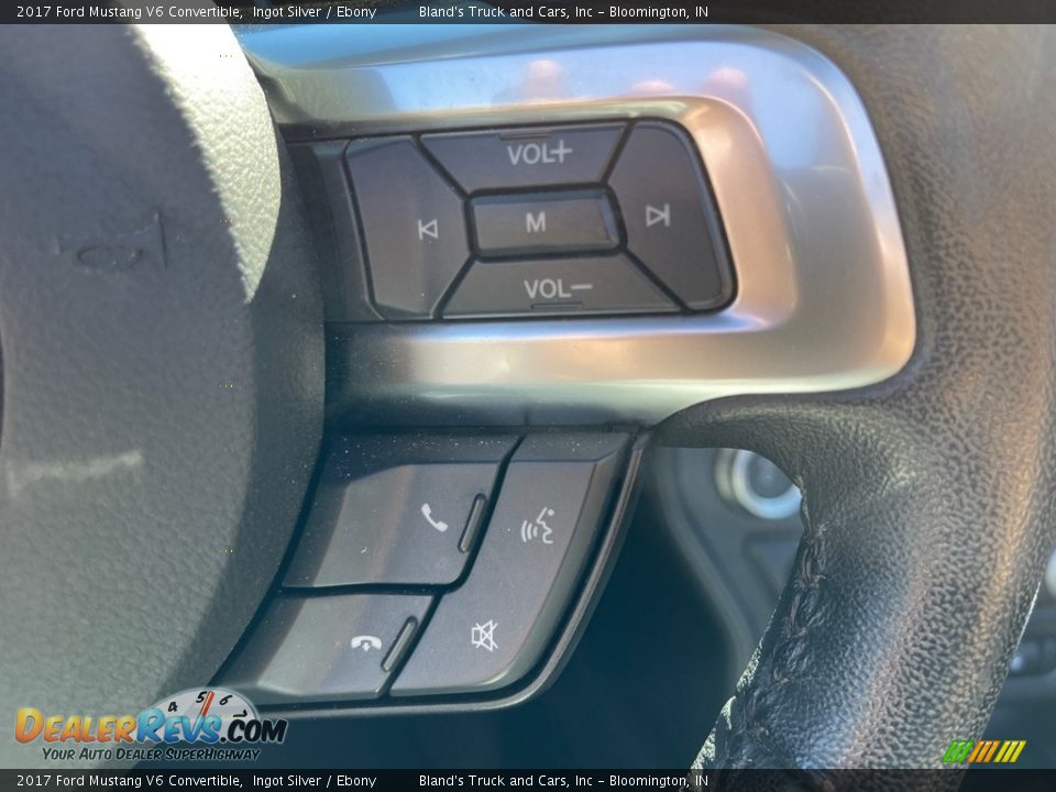 2017 Ford Mustang V6 Convertible Ingot Silver / Ebony Photo #12
